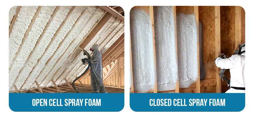 Comparing Open Cell and Closed Cell Spray Foam