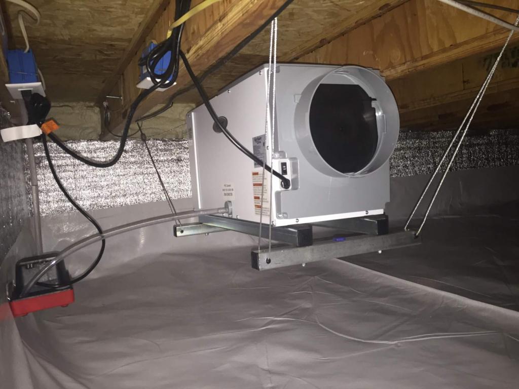 Dehumidifier In Crawl Space Without Encapsulation