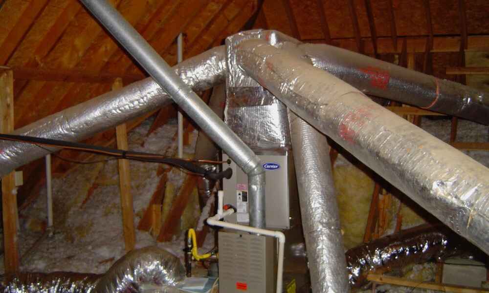 Install Ductwork in Attic