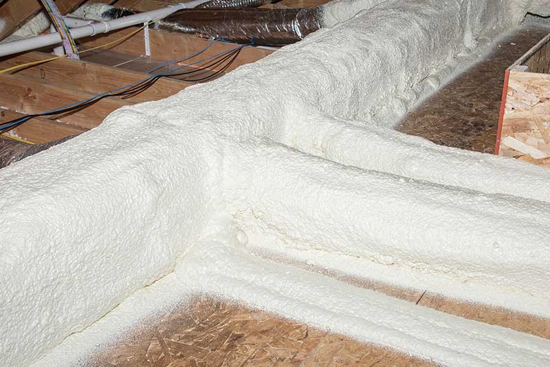 Spray Foam on Ductwork