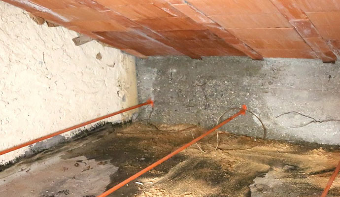 wet attic insulation