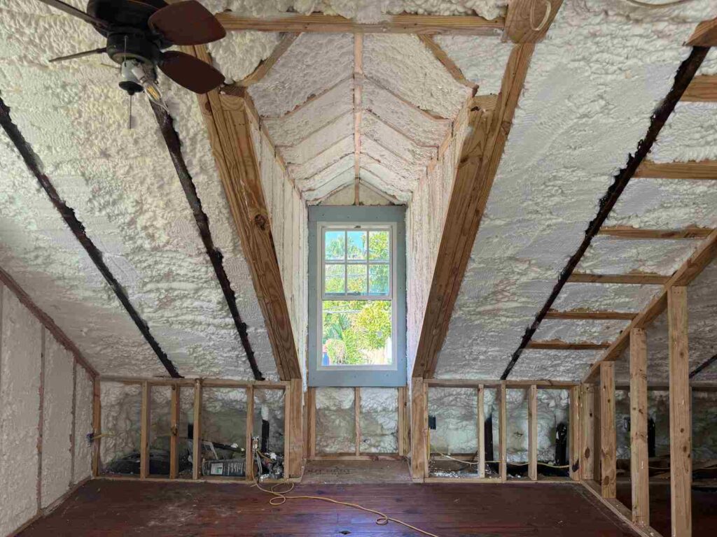 spray foam insulation for attic